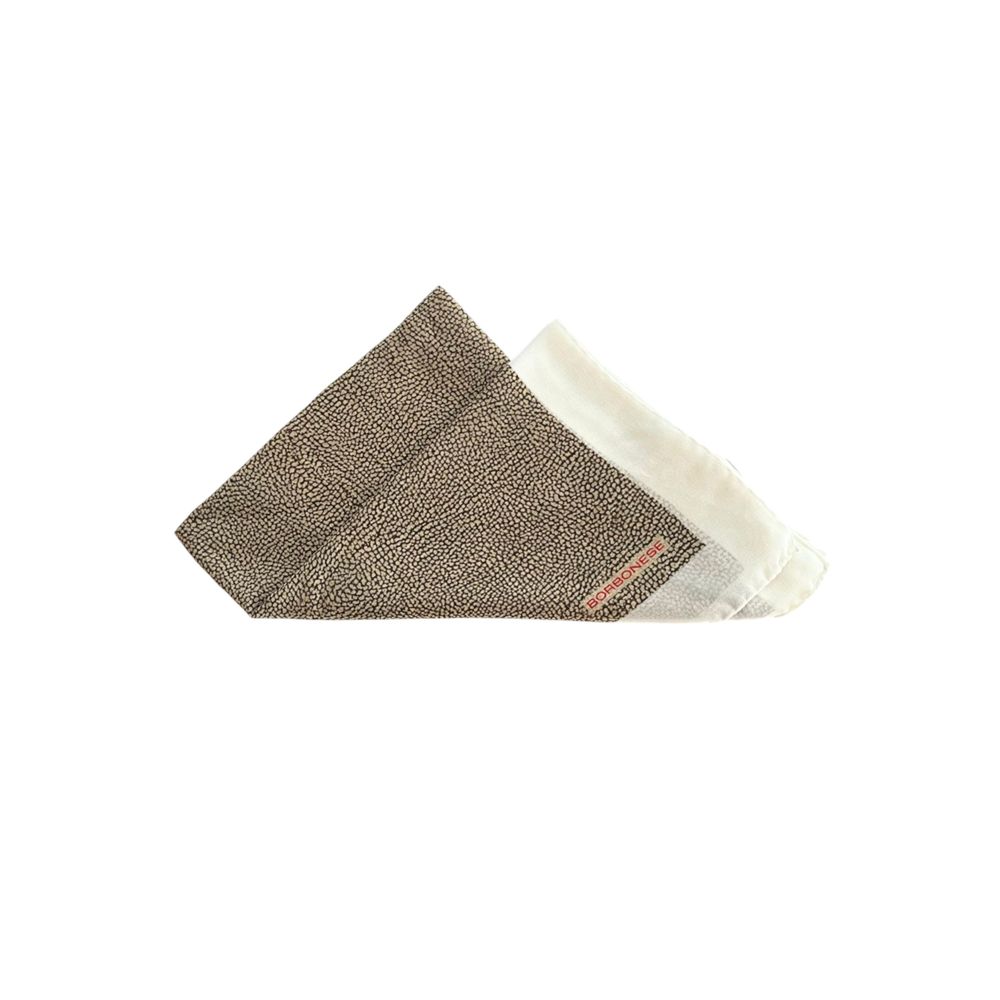 Borbonese White Silk Women Scarf