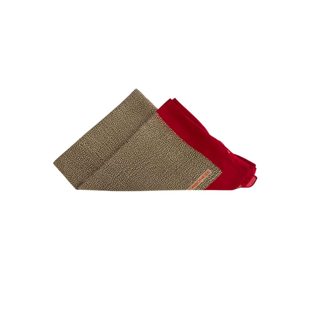 Borbonese Red Silk Women Scarf