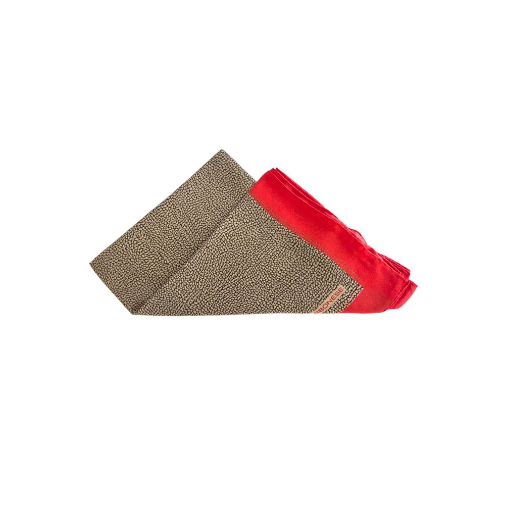 Borbonese Red Silk Women Scarf