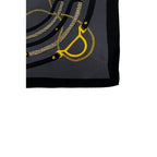 Borbonese Black Silk Women Scarf