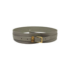 Borbonese Grey Genuine Leather Women's Belt