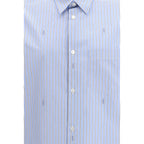 Gucci Blue Cotton Shirt