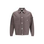 Stone Island Gray Cotton Coat