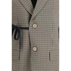 Balenciaga Multicolor Lyocell Coat
