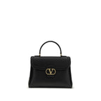 Valentino Garavani Black Calf Leather Bos Taurus Handbag