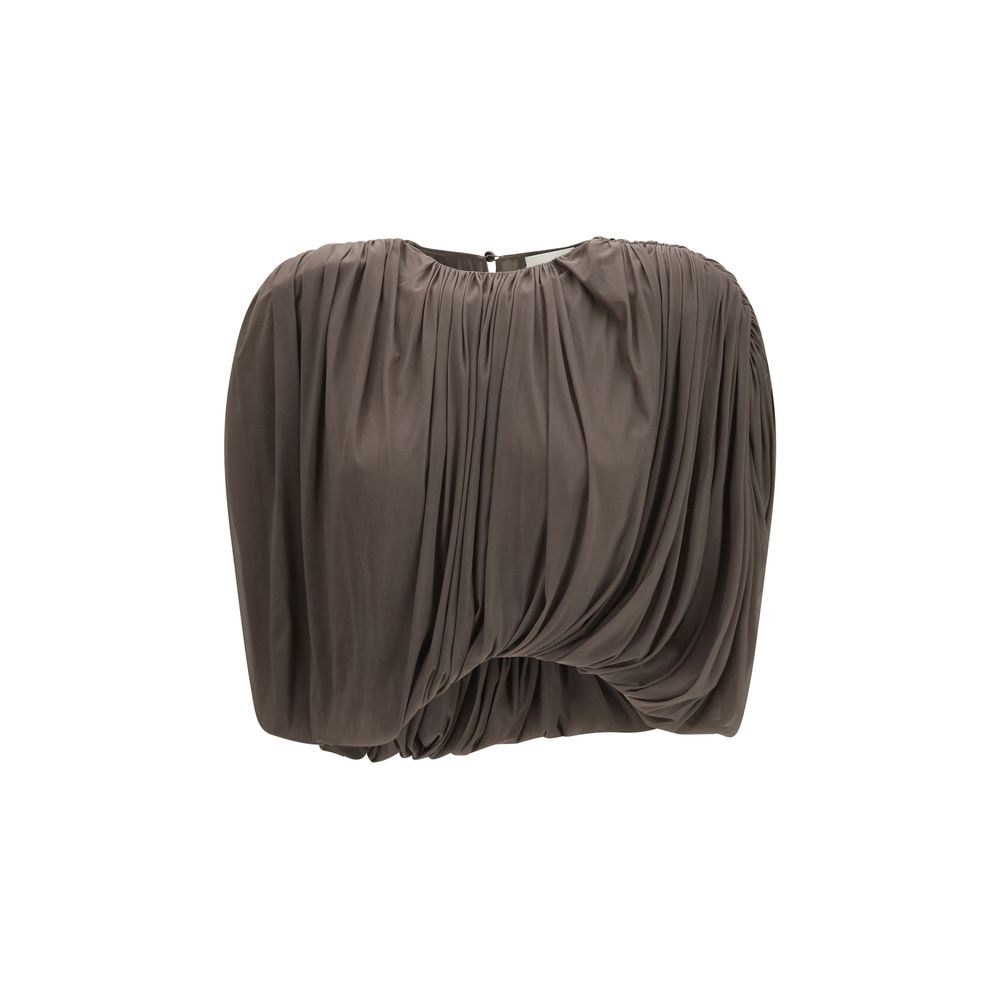Magda Butrym Brown Copper Sleeveles T-Shirt
