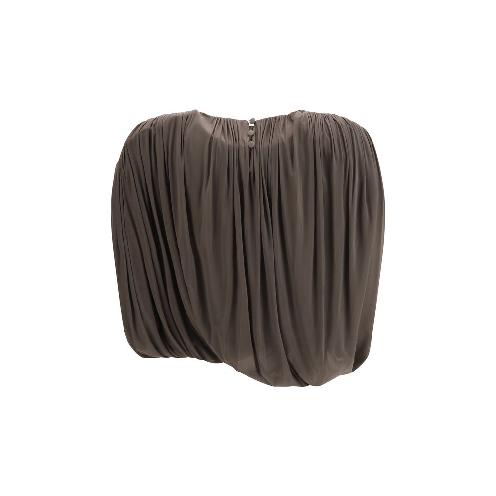 Magda Butrym Brown Copper Sleeveles T-Shirt