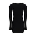Amiri Black Viscose Casual Dress