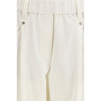 Brunello Cucinelli Beige Cotton Casual Pants