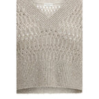 Brunello Cucinelli Beige Linen Sweatshirt