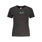 Tommy Hilfiger Black Cotton Women's T-Shirt