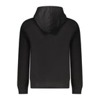 Guess Jeans Black Cotton Men Sweatshirt Slim Fit Hooded