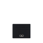 Ferragamo Black Calf Leather Bos Taurus Wallet