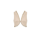 Cult Gaia Beige Cotton Waistcoat