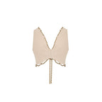 Cult Gaia Beige Cotton Waistcoat