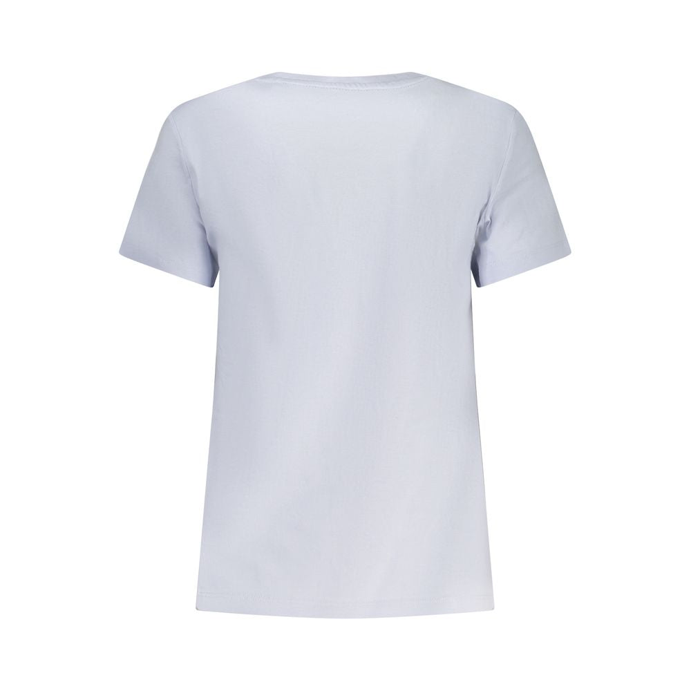 Guess Jeans Azzurro Organic Cotton Women T-Shirt