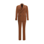 Lardini Brown Cotton Two-Piece Suit
