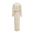 The Andamane Beige Viscose Casual Dress