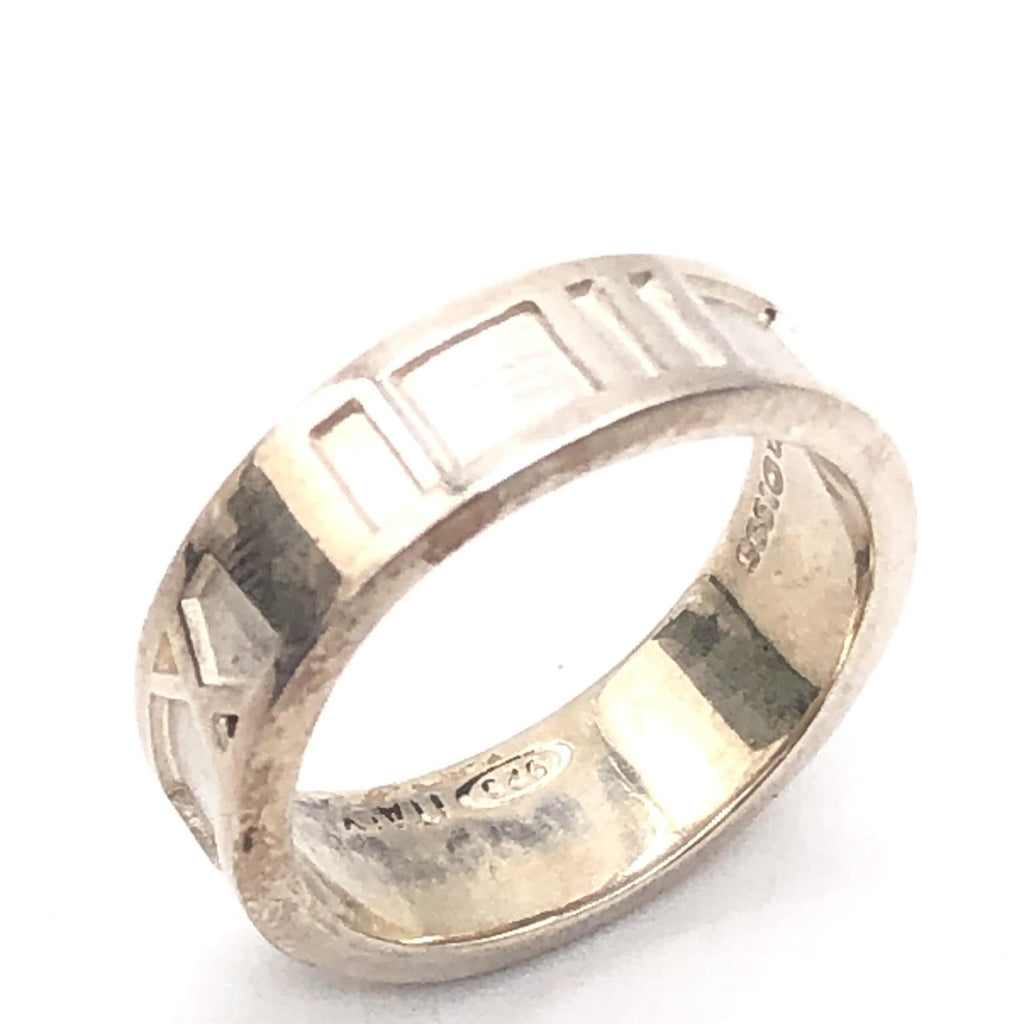 Tiffany & Co. Atlas Ring, SV925, 4.5g, US Size 5