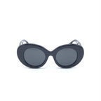Burberry Black Oversized Round Sunglasses
