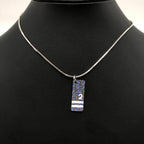 Christian Dior Blue Trotter Pendant Necklace