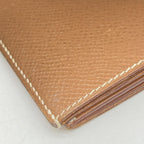 Hermès Compact Wallet In Brown Leather