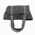 Bulgari Logo Canvas Tote Bag With Pockets