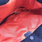 Bulgari Logo Canvas Tote Bag With Pockets