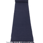 Johnstons of elgin Navy Blue Soft Wool Scarf