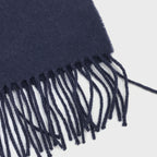 Johnstons of elgin Navy Blue Soft Wool Scarf