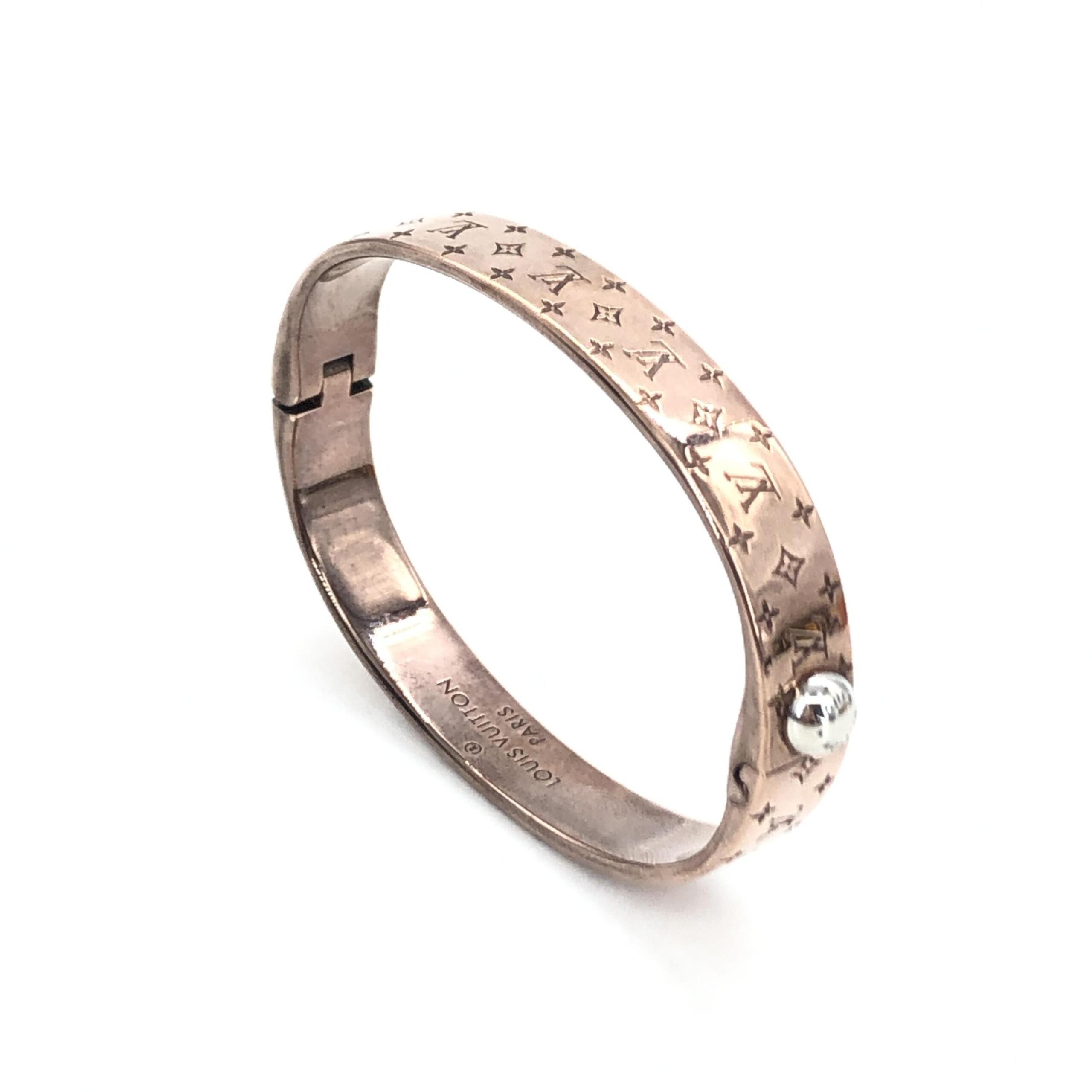Louis Vuitton Nanogram Cuff Bangle/Plated