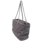 Chanel Paris-Byzance Chain Shoulder Bag Purple Nylon