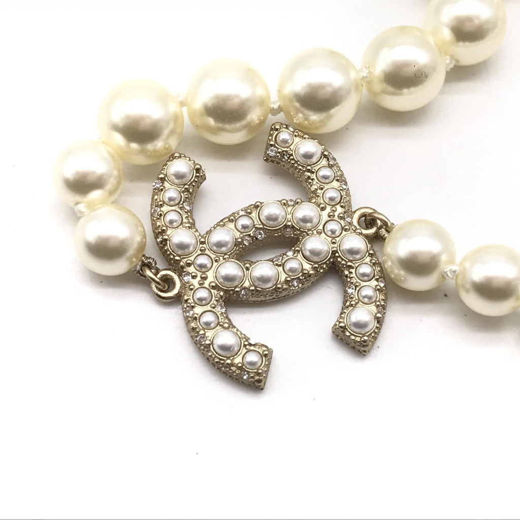 Chanel Pearl CC Necklace