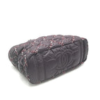 Chanel Paris-Byzance Chain Shoulder Bag Purple Nylon