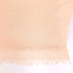 Louis Vuitton Pink Monogram Classic Shawl In Silk Mix