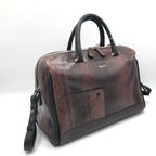 Bally Python Pattern 2WAY Boston Bag