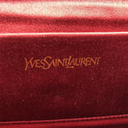 Saint Laurent Red Patent Leather Clutch Bag