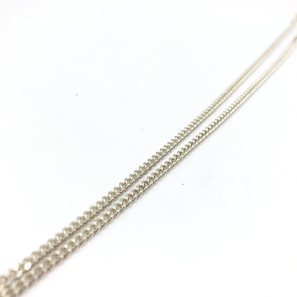 Gucci Sterling Silver G Bar Pendant Necklace