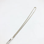 Gucci Sterling Silver G Bar Pendant Necklace