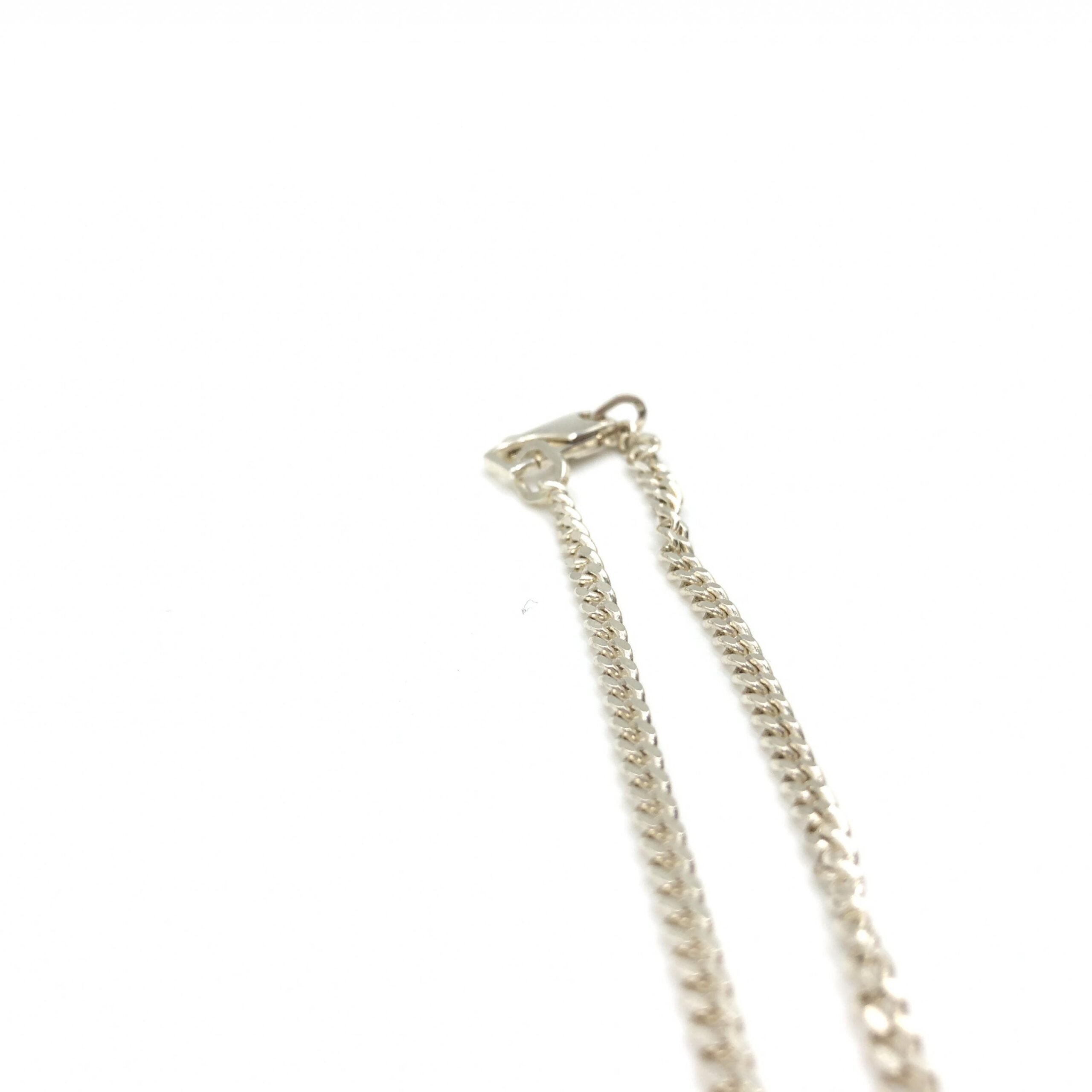 Gucci Sterling Silver G Bar Pendant Necklace