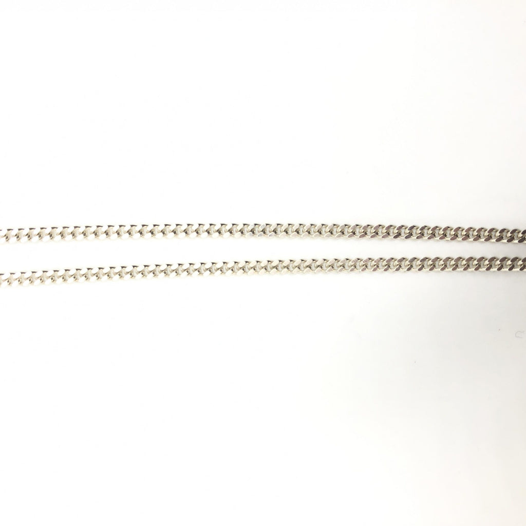 Gucci Sterling Silver G Bar Pendant Necklace