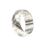 Louis Vuitton Silver-Tone Monogram Band Ring