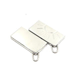 Hermès Silver Tone Half Sun Pendant Set