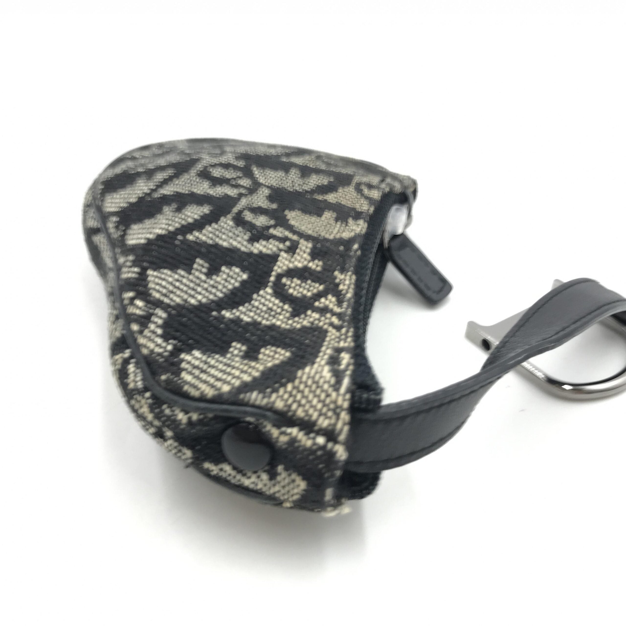 Christian Dior Trotter Canvas Saddle Coin Purse