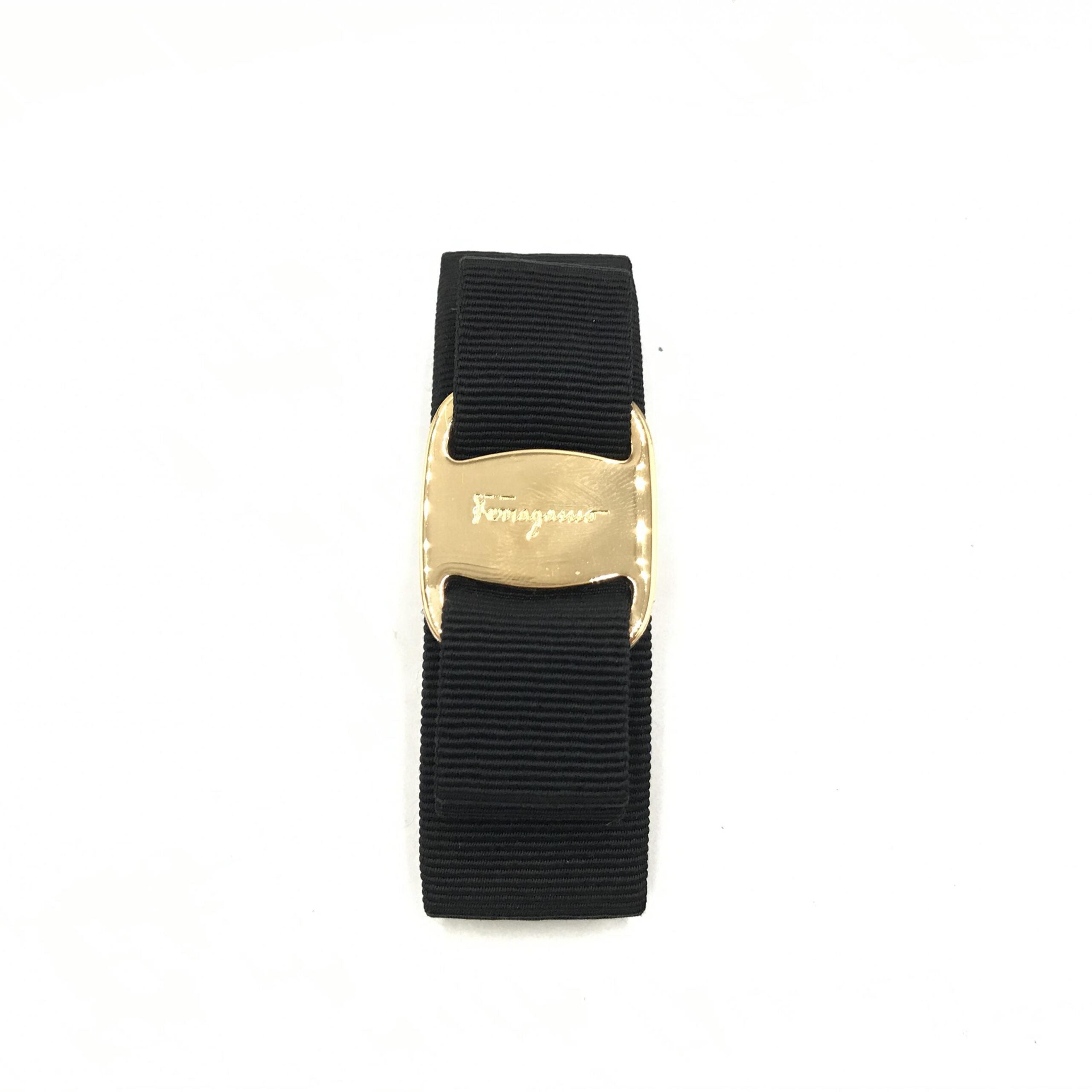 Salvatore Ferragamo Vara Hair Clip In Black