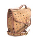 MCM Vesutos Leather Messenger Bag