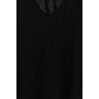 Loulou De Saison Black Cotton Sleeveles T-Shirt