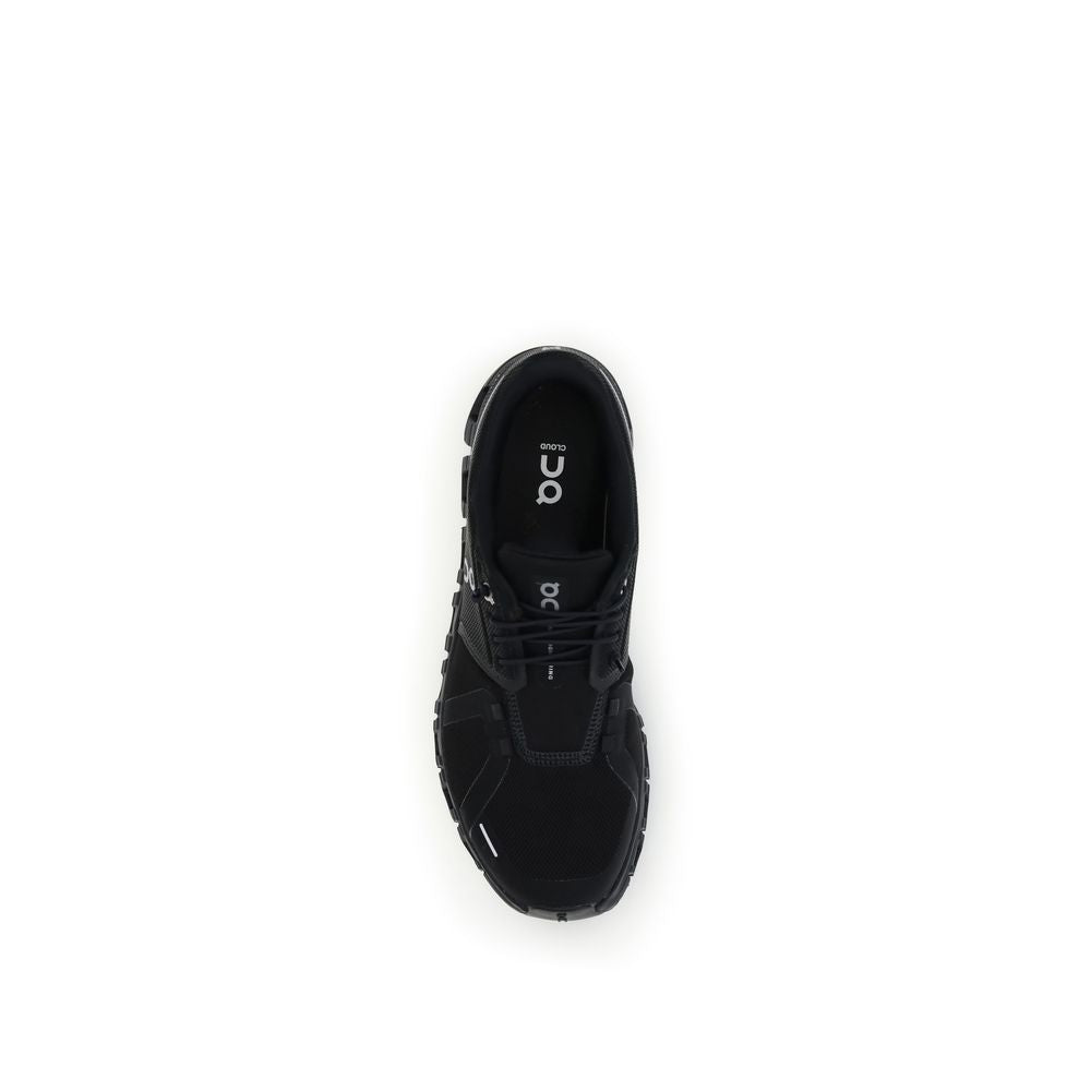 ON Black Polyurethane Athletic Sneakers