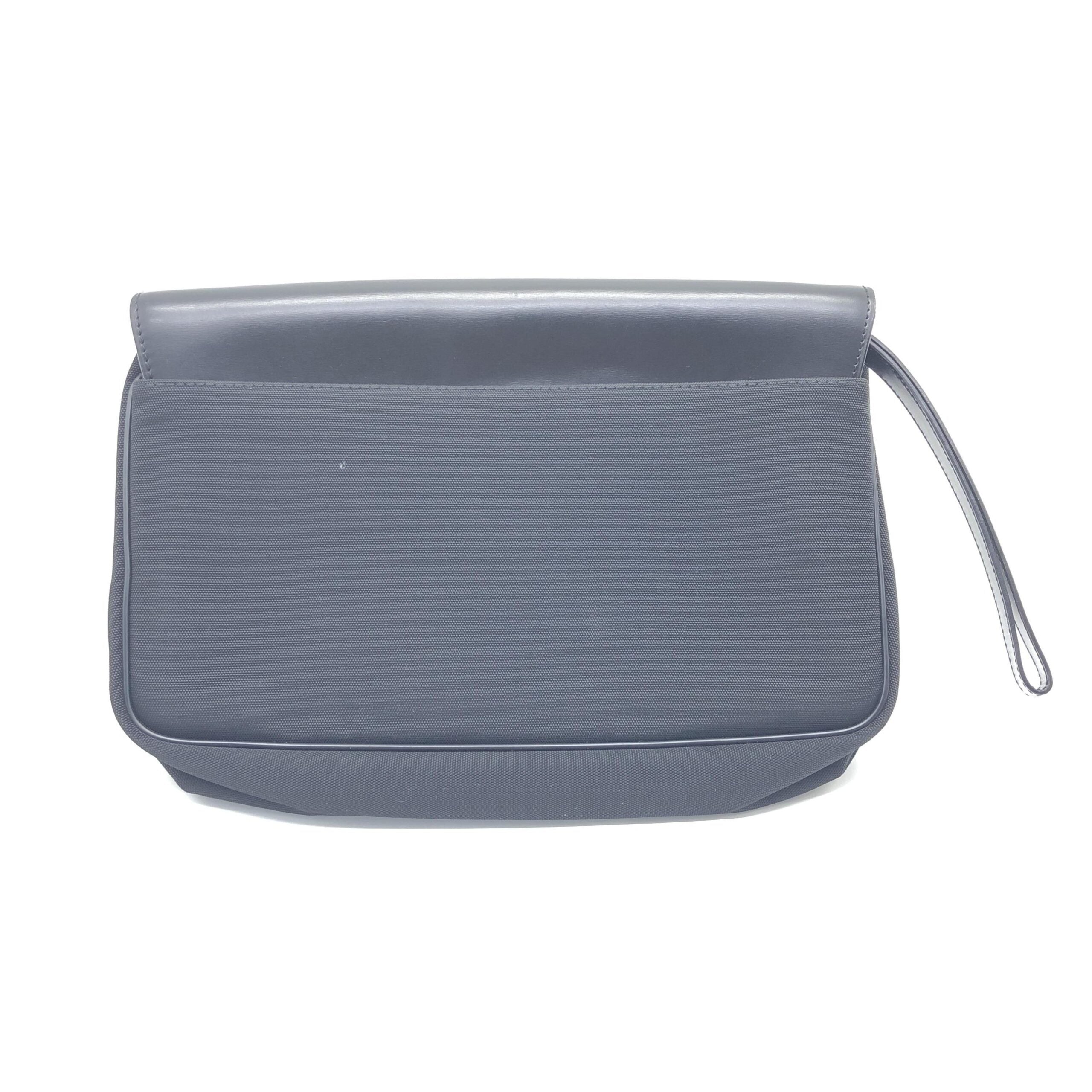 Dunhill Black Leather Clutch Bag