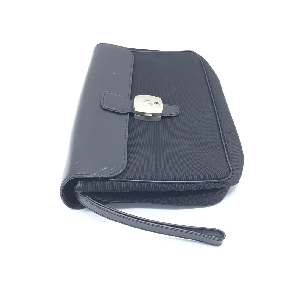Dunhill Black Leather Clutch Bag